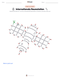 Internationale Raumstation druckbare Arbeitsblatt Vorschau