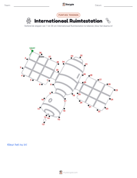 Internationaal Ruimtestation afdrukbare werkblad voorbeeld