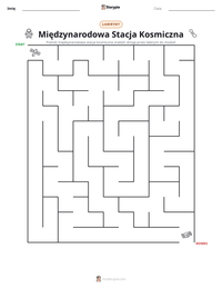 Podgląd drukowalnego arkusza ćwiczeń Międzynarodowa Stacja Kosmiczna