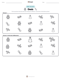 Oasis printable worksheet preview
