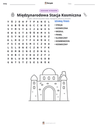 Podgląd drukowalnego arkusza ćwiczeń Międzynarodowa Stacja Kosmiczna