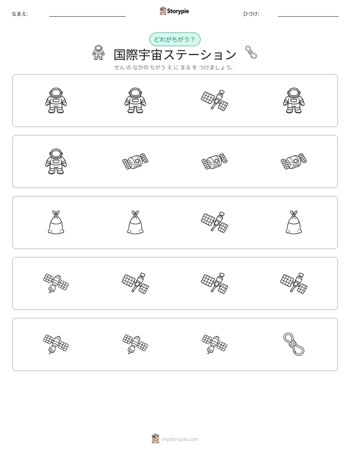 異なるものを見つけよう