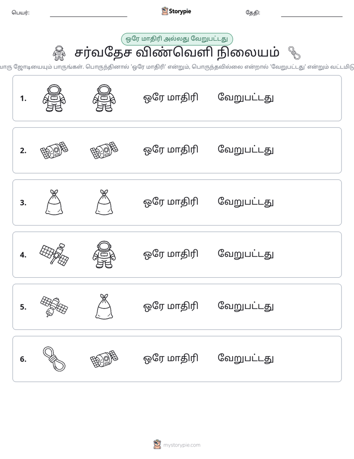 அதே அல்லது மாறுபட்டது