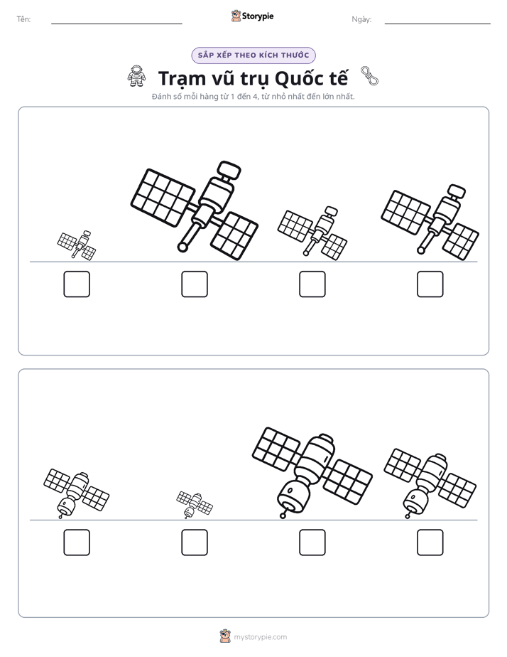 Thứ Tự Kích Thước