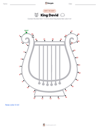King David printable worksheet preview