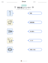 預言者ムハンマド の印刷可能ワークシートプレビュー