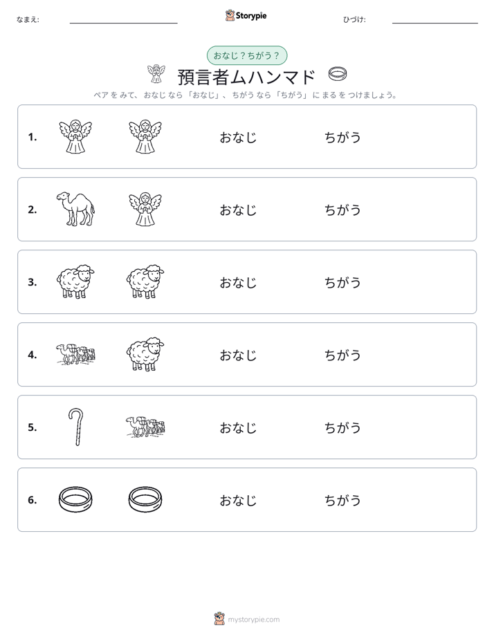 同じか違うか