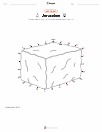 Jerusalem printable worksheet preview