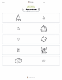 Jerusalem printable worksheet preview