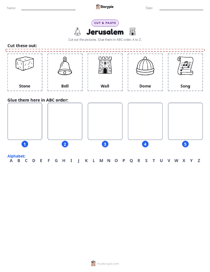 Cut & Paste Alphabet