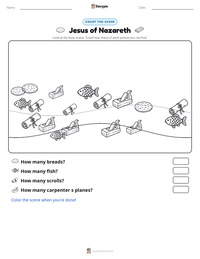 Jesus of Nazareth printable worksheet preview
