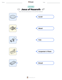 Jesus of Nazareth printable worksheet for kids