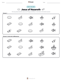 Jesus of Nazareth printable worksheet preview