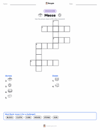 Mecca printable worksheet preview