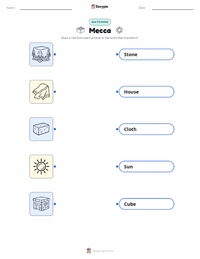 Mecca printable worksheet for kids