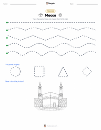 Mecca printable worksheet preview