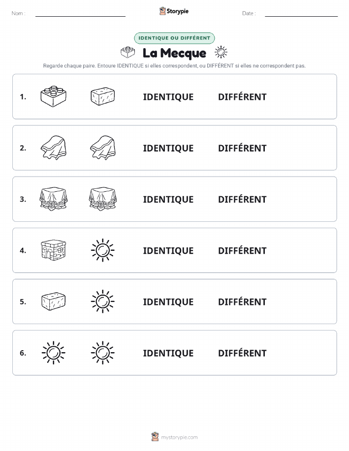 Identique ou Différent