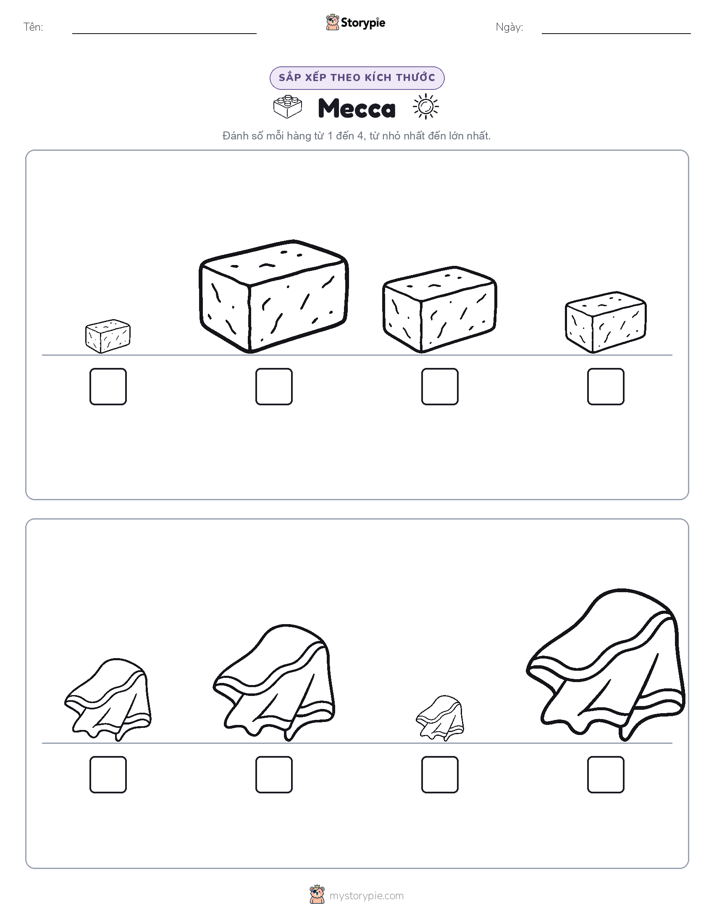 Thứ Tự Kích Thước