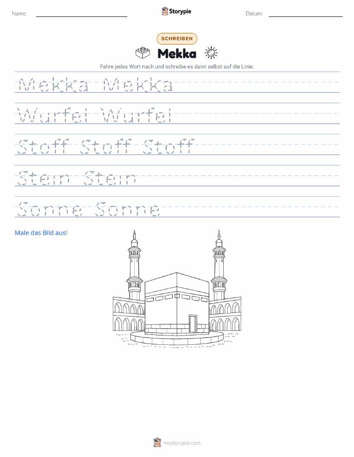 Schreibübung