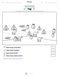 Hajj printable worksheet preview