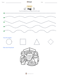 Hajj printable worksheet preview