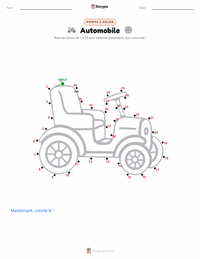 Aperçu de la feuille de travail imprimable Automobile
