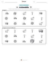 Anteprima della scheda stampabile di Automobile