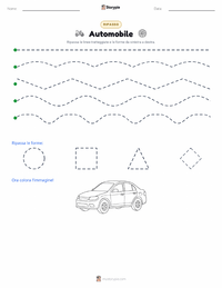 Anteprima della scheda stampabile di Automobile