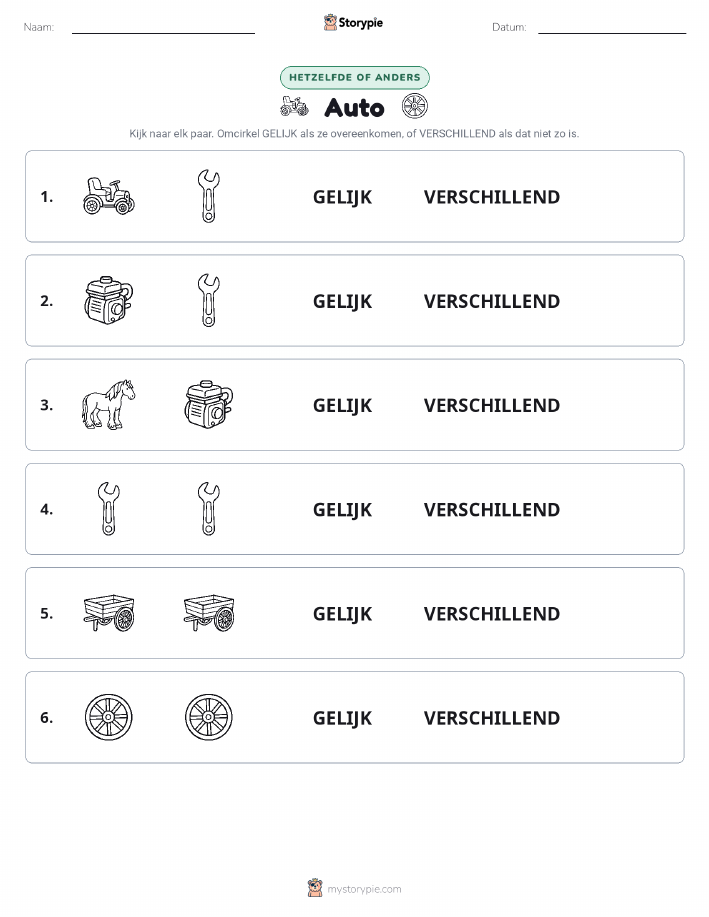 Zelfde of Verschillend