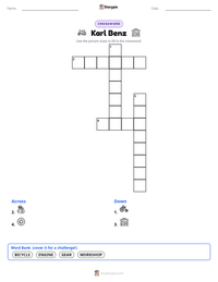 Karl Benz printable worksheet preview