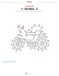 Aperçu de la feuille de travail imprimable Karl Benz