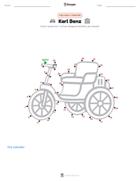 Anteprima della scheda stampabile di Karl Benz