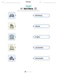 Karl Benz printable worksheet preview