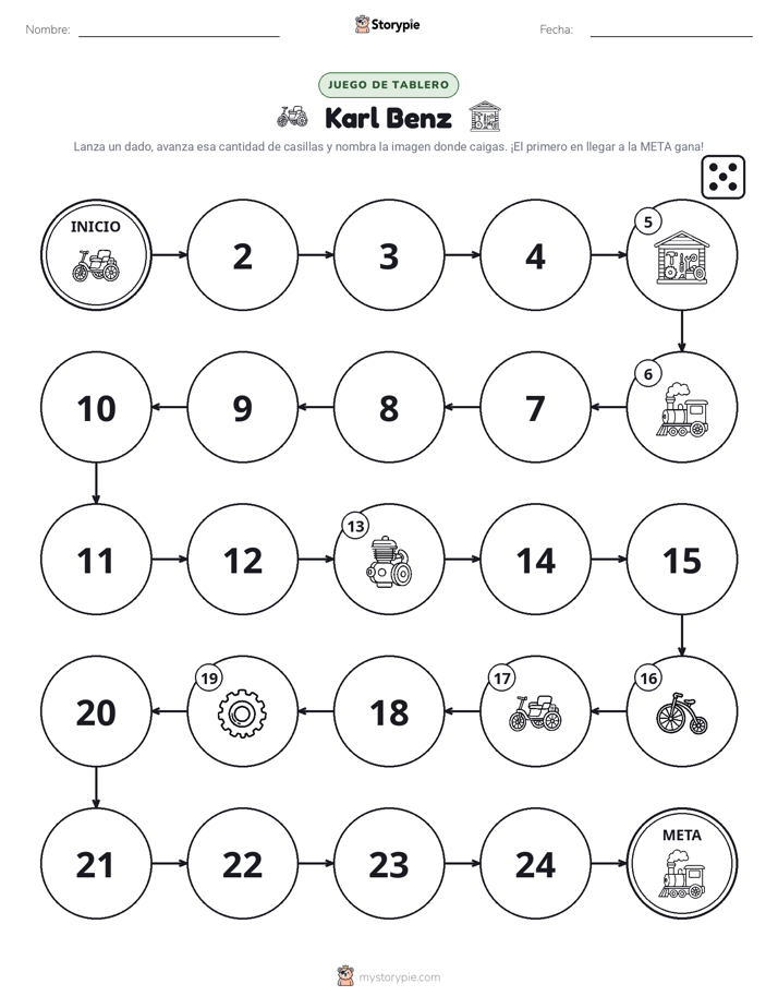 Juego de Rueda y Avanza