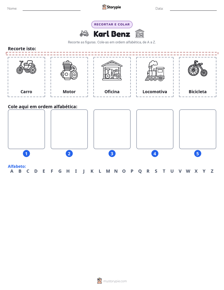 Recortar & Colar Alfabeto
