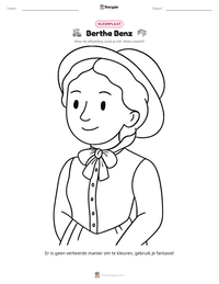 Bertha Benz afdrukbare werkblad voorbeeld