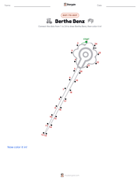 Bertha Benz printable worksheet preview