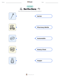 Bertha Benz printable worksheet preview