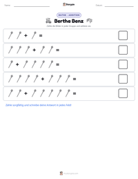 Bertha Benz druckbare Arbeitsblatt Vorschau