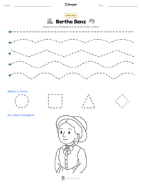 Anteprima della scheda stampabile di Bertha Benz