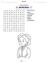 Anteprima della scheda stampabile di Bertha Benz