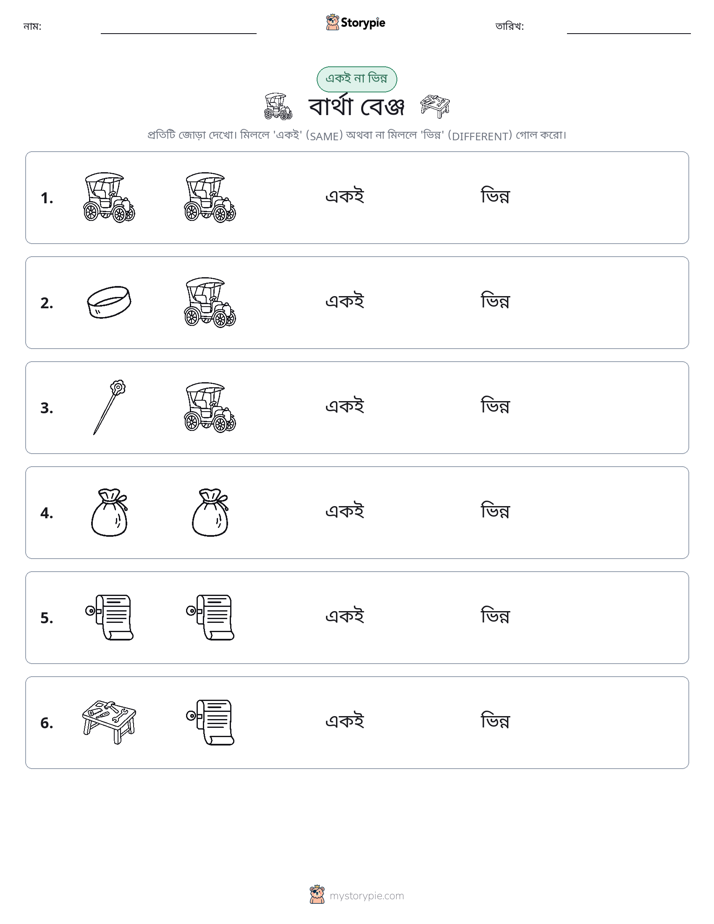 একই বা ভিন্ন