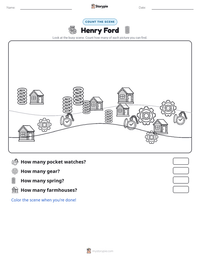 Henry Ford printable worksheet preview