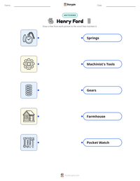 Henry Ford printable worksheet for kids