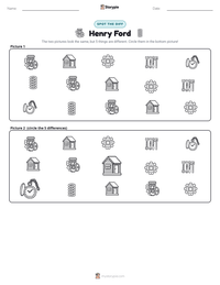 Henry Ford printable worksheet preview
