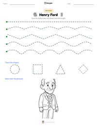 Henry Ford printable worksheet preview