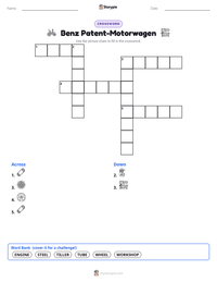Benz Patent-Motorwagen printable worksheet preview