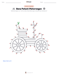 Benz Patent-Motorwagen afdrukbare werkblad voorbeeld