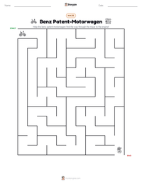 Benz Patent-Motorwagen printable worksheet preview