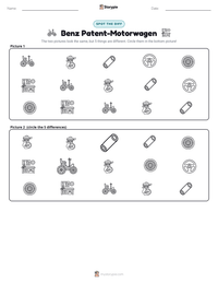 Benz Patent-Motorwagen printable worksheet preview